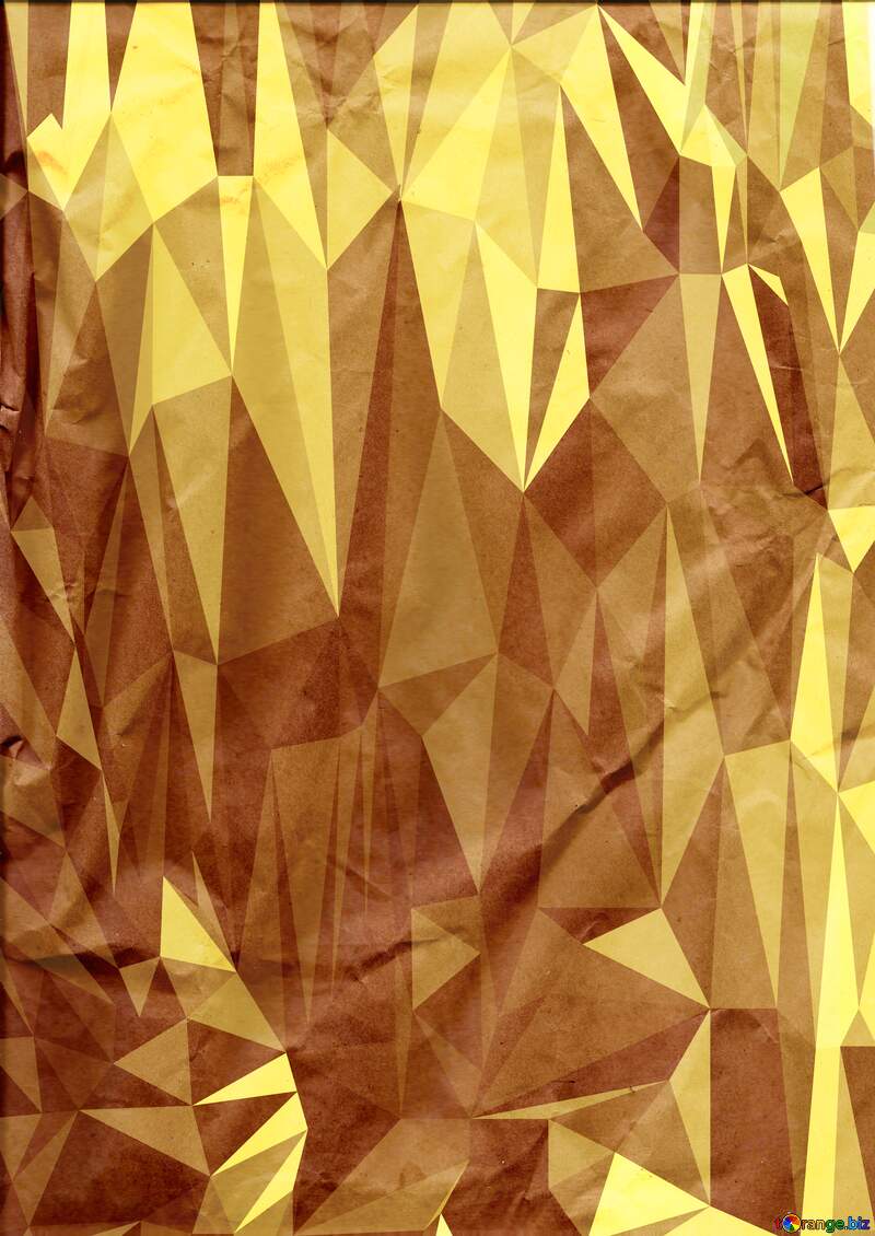 Crumpled paper Polygon abstract geometrical background with triangles №44737