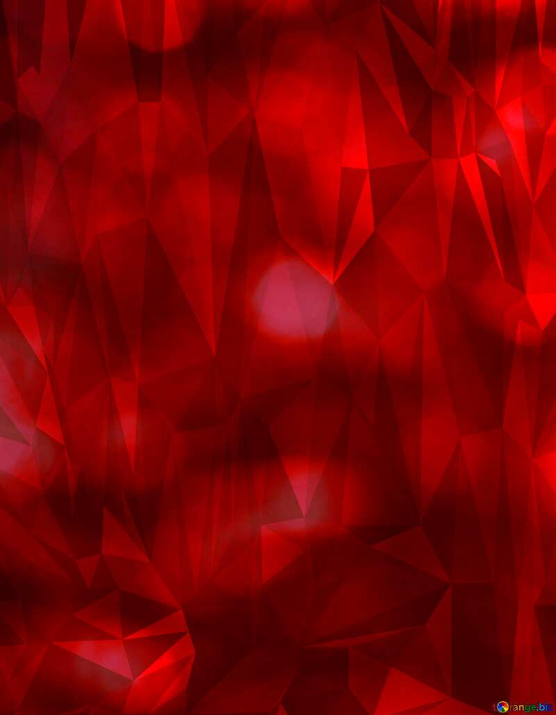 Shiny red Christmas Polygon abstract geometrical background with triangles №37825