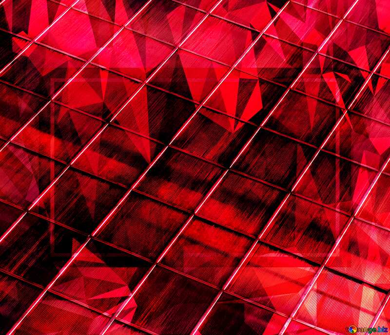 Diamonds red template Polygon abstract geometrical background with triangles №1293