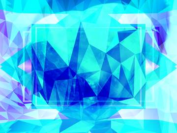 FX №202050 Ice heart Template Polygon abstract geometrical background with triangles
