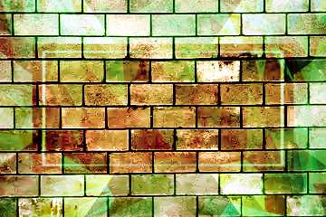 FX №202364 Brick wall Polygonal abstract geometrical background with triangles