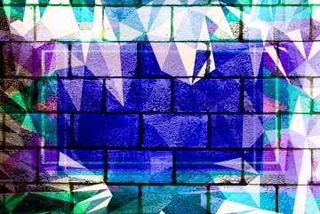 FX №202207 The wall of concrete blocks.texture. Polygon abstract geometrical background with triangles