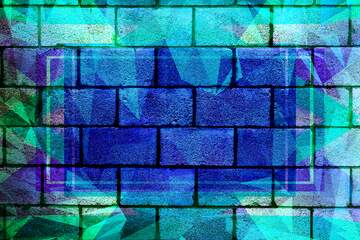 FX №202208 The wall of concrete blocks.texture. Polygon abstract geometrical background with triangles