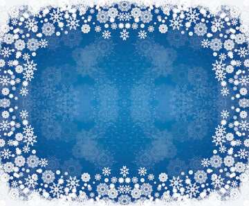 FX №202262 Blue background for Christmas and new year cards frame pattern