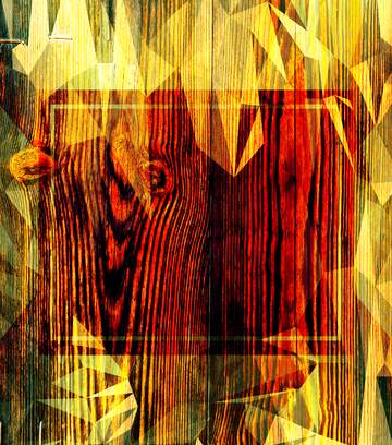 FX №202976 Stained wood texture Polygonal abstract geometrical background with triangles colorful Template