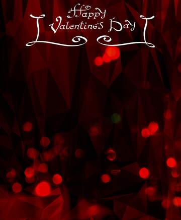 FX №202398 Valentines day Polygonal abstract geometrical background with triangles red template