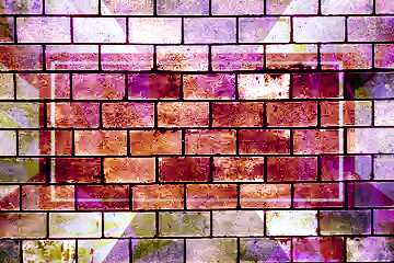 FX №202363 Brick wall Polygonal abstract geometrical background with triangles Template