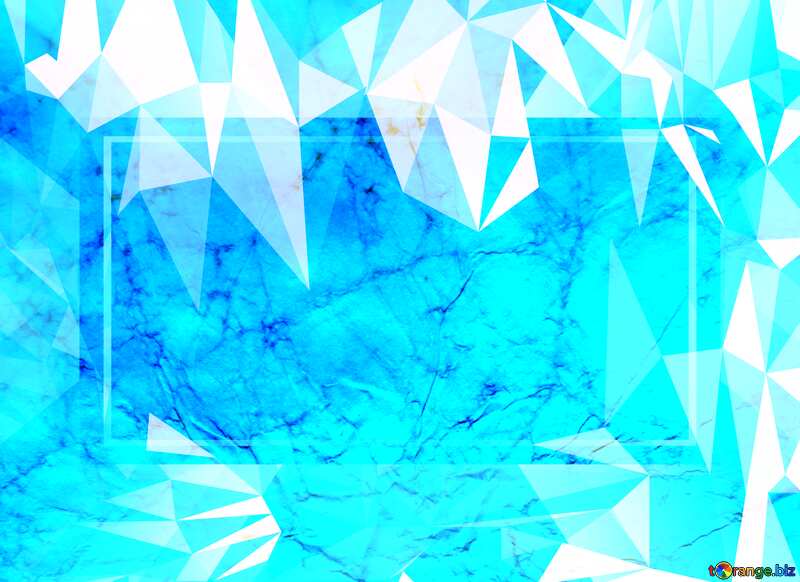 Texture of crumpled paper Polygonal abstract geometrical background with triangles blue Template №16030