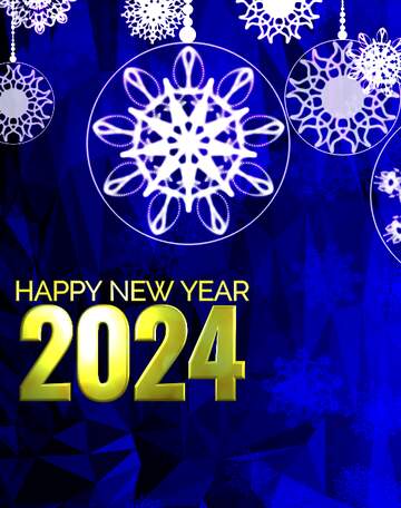 FX №203187 happy new year 2024 Clipart Polygonal abstract geometrical background with triangles Christmas