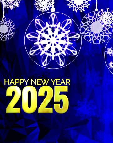 FX №203187 happy new year 2025 Clipart Polygonal abstract geometrical background with triangles Christmas