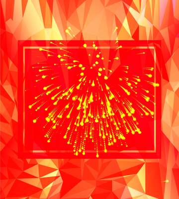 FX №203343 Fireworks Design Template Polygonal abstract geometrical background with triangles