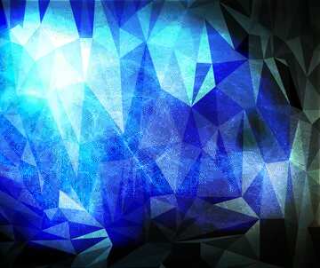 FX №203368 Blue fog Polygonal abstract geometrical background with triangles