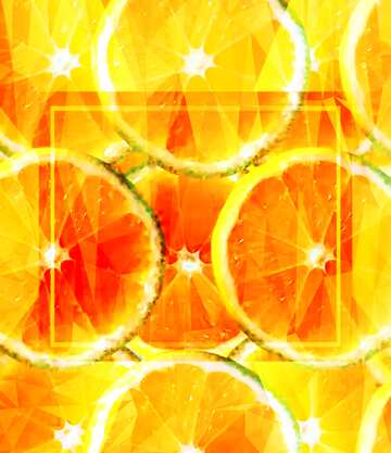 FX №203420 lemon Layout Template Polygonal abstract geometrical background with triangles