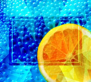FX №203417 Beautiful lemon Template Polygonal abstract geometrical background with triangles