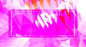 FX №203882 futuristic shape. Pink Polygonal abstract geometrical background with triangles