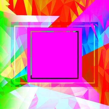 FX №203792 Colorful template frame Polygonal abstract geometrical background with triangles