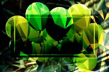 FX №203658 balloons Template Polygonal abstract geometrical background with triangles