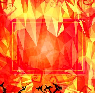 FX №203352 Halloween template Polygonal abstract geometrical background with triangles