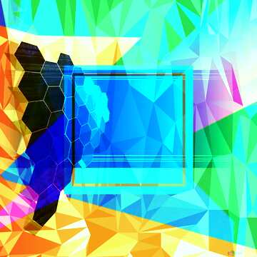 FX №203774 technology Template Polygonal abstract geometrical background with triangles
