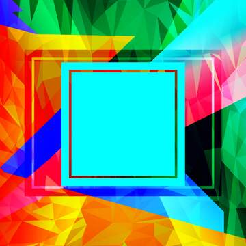 FX №203798 Colorful illustration template frame Polygonal abstract geometrical background with triangles...