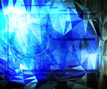 FX №203370 Lighten blue template virtual graphic Polygonal abstract geometrical background with triangles