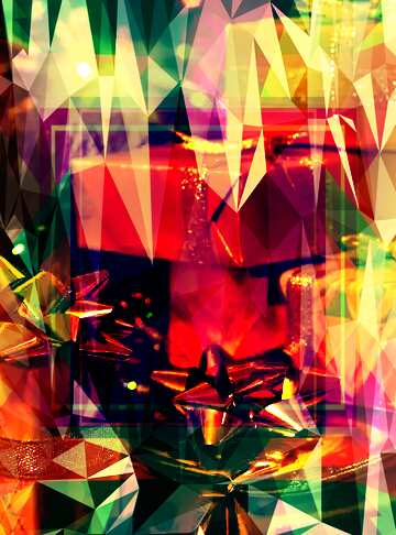 FX №203174 Gifts Christmas sale poster Polygonal abstract geometrical background with triangles