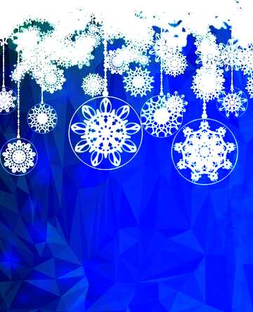 FX №203183 Christmas Clipart xmas blue Polygonal abstract geometrical background with triangles