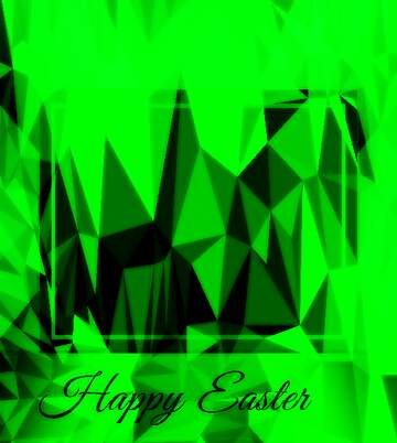 FX №203730 green Easter Design Frame Template Polygonal abstract geometrical background with triangles