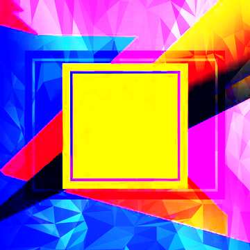 FX №203790 Colorful Future frame template Polygonal abstract geometrical background with triangles