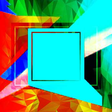 FX №203805 Colorful illustration template frame Polygonal abstract geometrical background with triangles