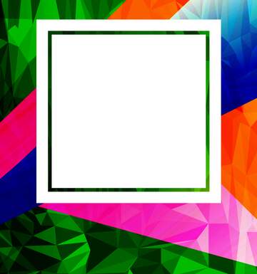 FX №203806 Colorful illustration template frame Polygonal abstract geometrical background with triangles