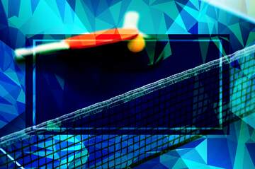 FX №203428 Ping-pong Polygonal abstract geometrical background with triangles