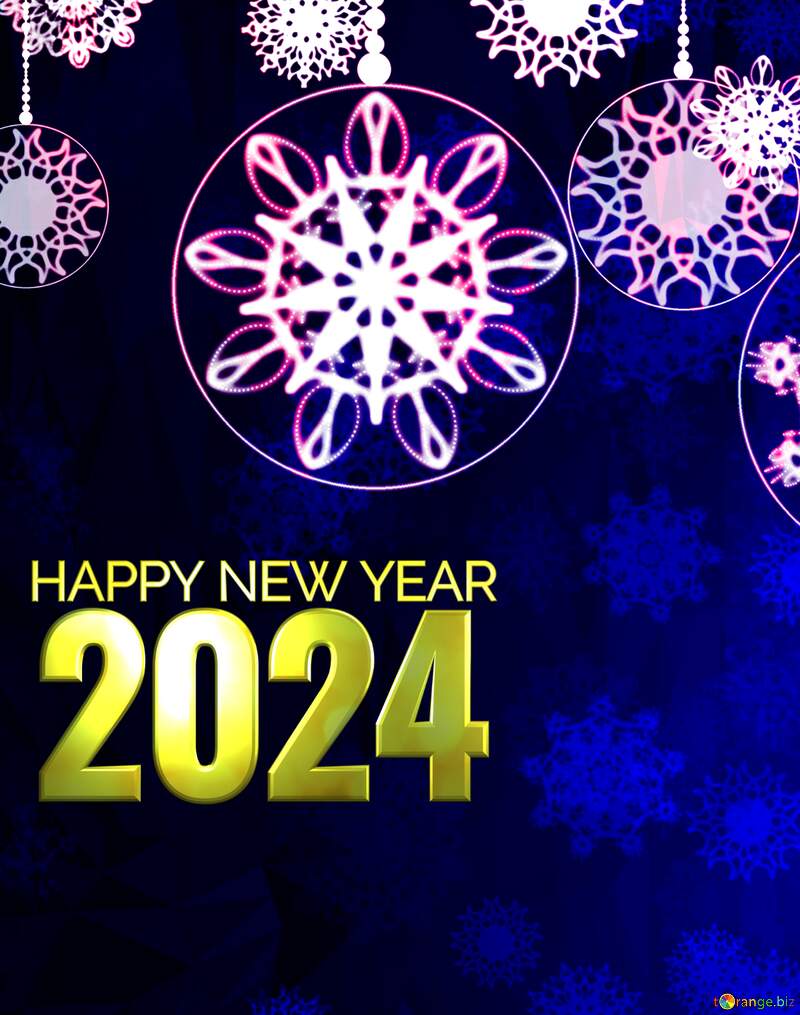 happy new year 2024 Clipart Polygonal abstract geometrical background with triangles Christmas №40711