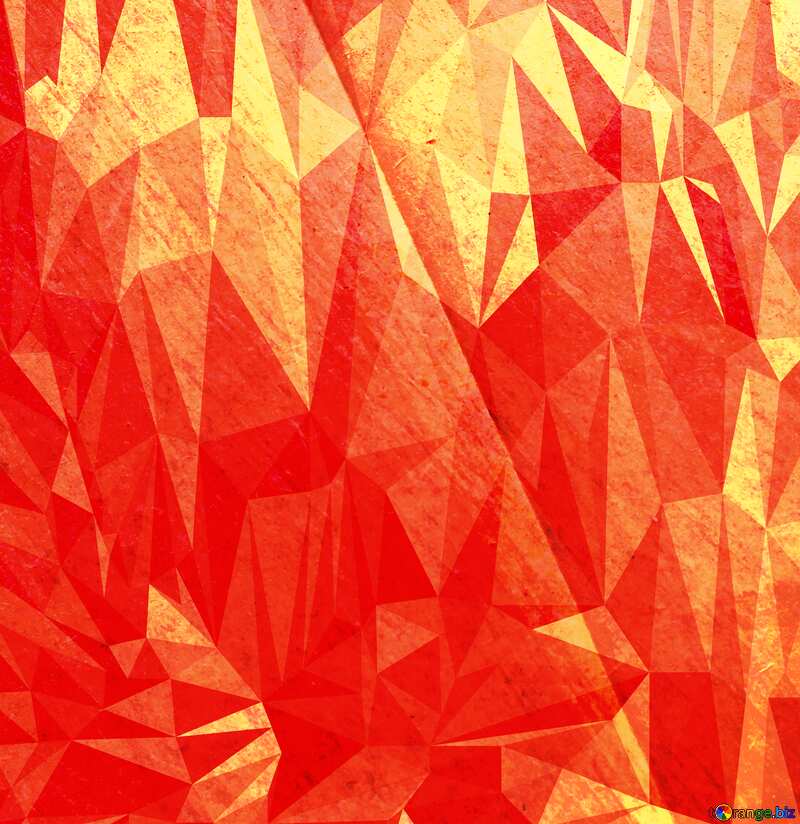 The texture of the folded paper Polygonal abstract geometrical background with triangles Red Paper №33532