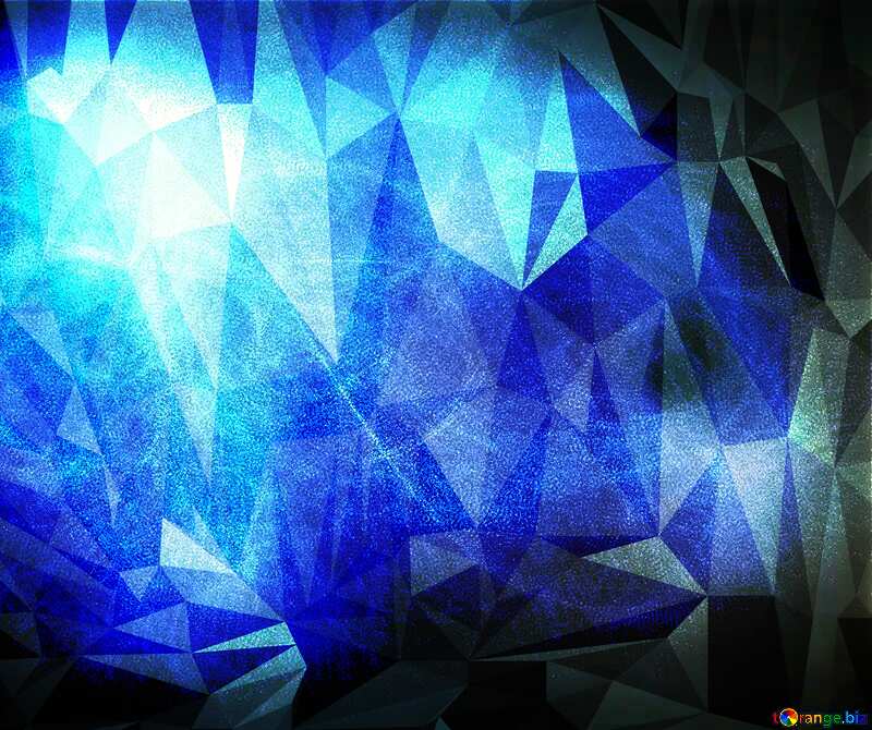 Blue fog Polygonal abstract geometrical background with triangles №40636