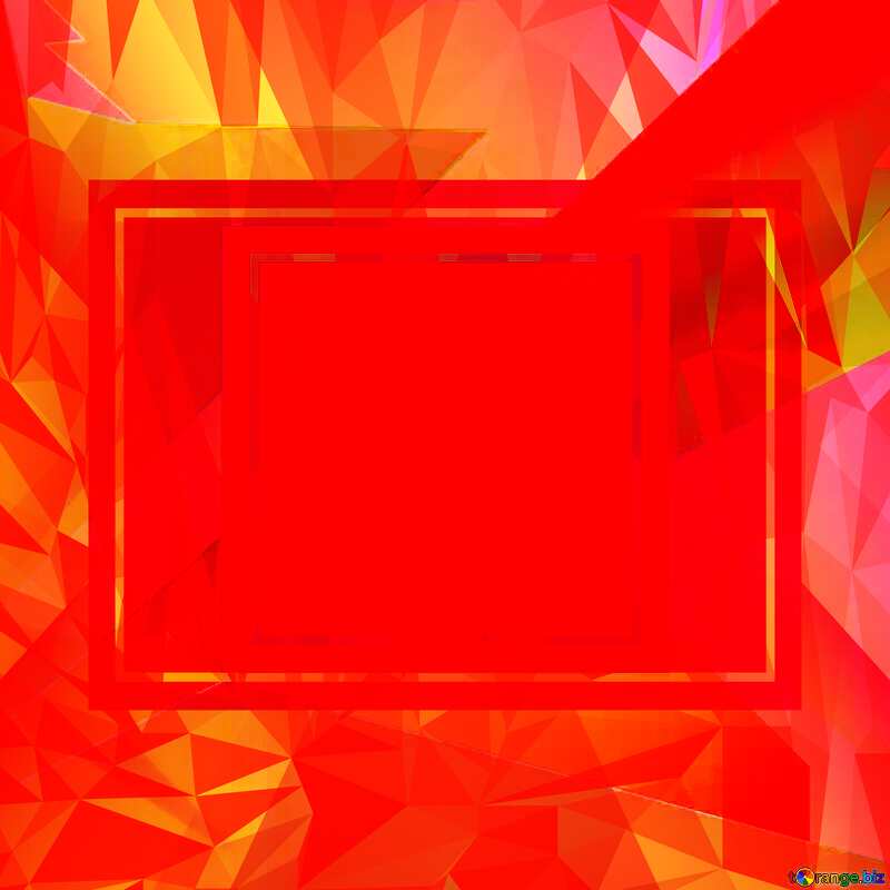 template frame Polygonal abstract geometrical background with triangles №49675
