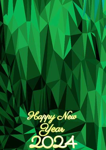 FX №204679 Happy New Year 2024 Card Rays of sunlight Polygonal abstract geometrical background with triangles