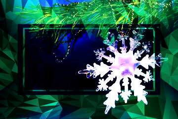 FX №204916 snowflake banner Polygonal abstract geometrical background with triangles