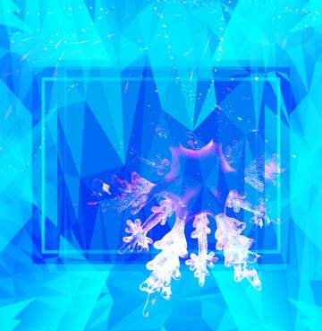 FX №204897 snowflake frame Polygonal abstract geometrical background with triangles