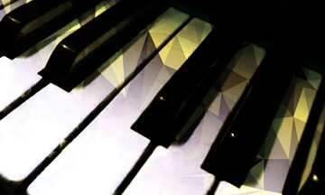 FX №204535 Piano keys Polygonal abstract geometrical background with triangles
