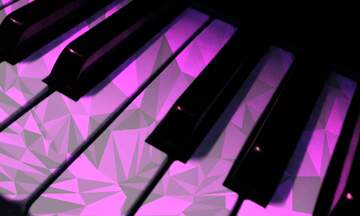 FX №204536 Piano keys Polygonal abstract geometrical background with triangles