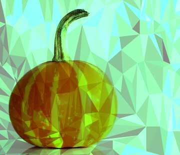 FX №204328 Beautiful pumpkin template Polygonal abstract geometrical background with triangles