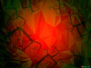 FX №204949 Halloween red Polygonal abstract geometrical background with triangles