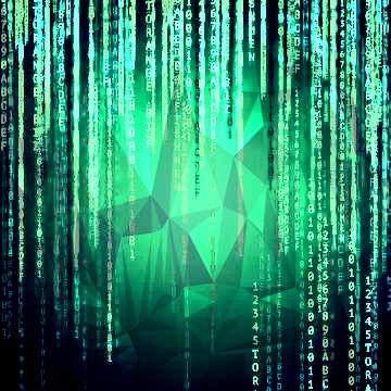 FX №204685 matrix style Polygonal abstract geometrical background with triangles