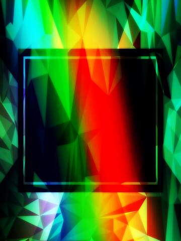 FX №204504 rainbow template Polygonal abstract geometrical background with triangles