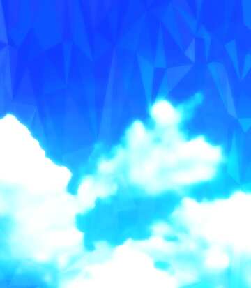 FX №204267 Sky with clouds Polygonal abstract geometrical background with triangles