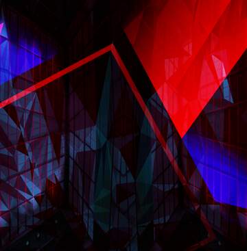 FX №204980 Geometric square backdrop dark red blue Polygonal abstract geometrical background with triangles