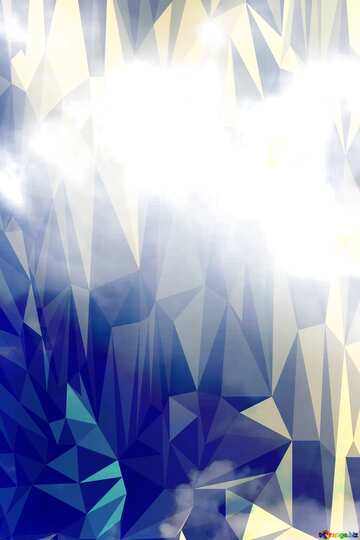 FX №204998 vertical sky with cloud Polygonal abstract geometrical background with triangles