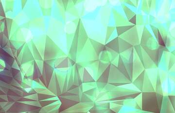 FX №204173 Bright christmas light blur green Polygonal abstract geometrical background with triangles