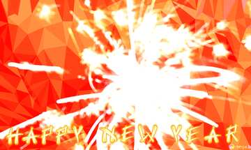FX №204126 Pyrotechnics Happy New Year Polygonal abstract geometrical background with triangles